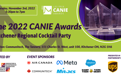 [PAST EVENT]Thursday, November 3rd, IEF 2022 CANIE Awards Regional Cocktail Party – Kitchener/Waterloo, ON